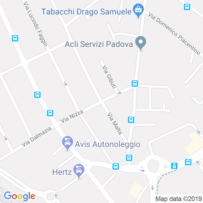 CAP di Via Nizza a Padova