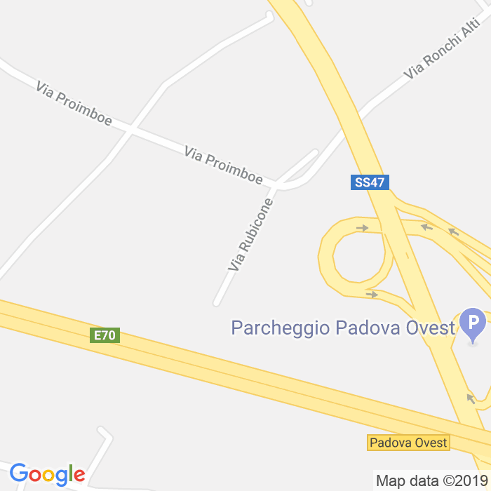 CAP di Via Rubicone a Padova