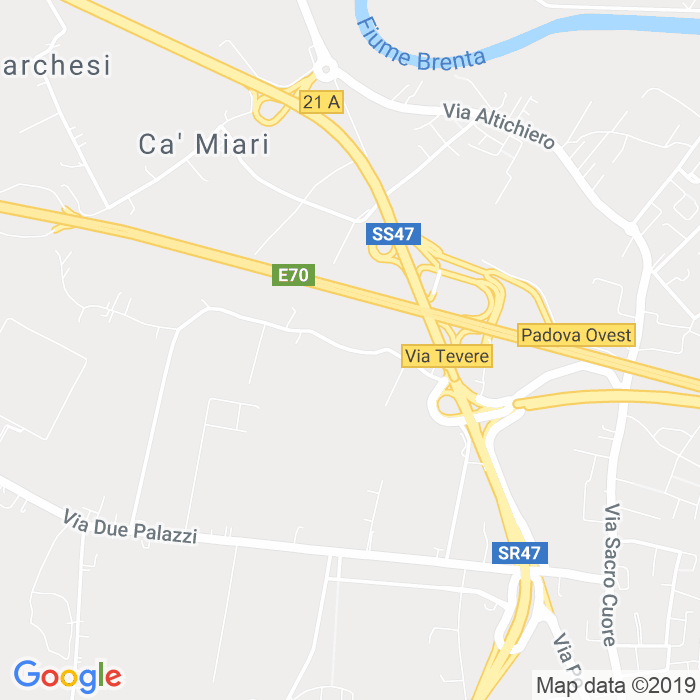 CAP di Via Tevere a Padova
