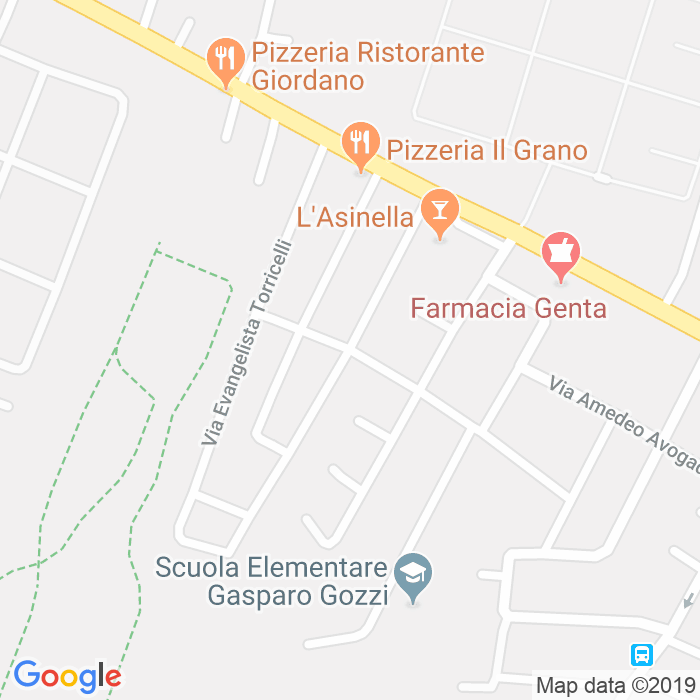 CAP di Via Alessandro Volta a Padova
