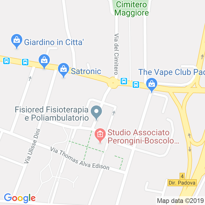 CAP di Via Antonio Magarotto a Padova