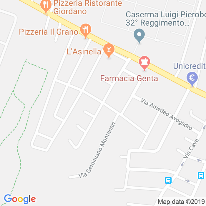 CAP di Via Cesare Lombroso a Padova