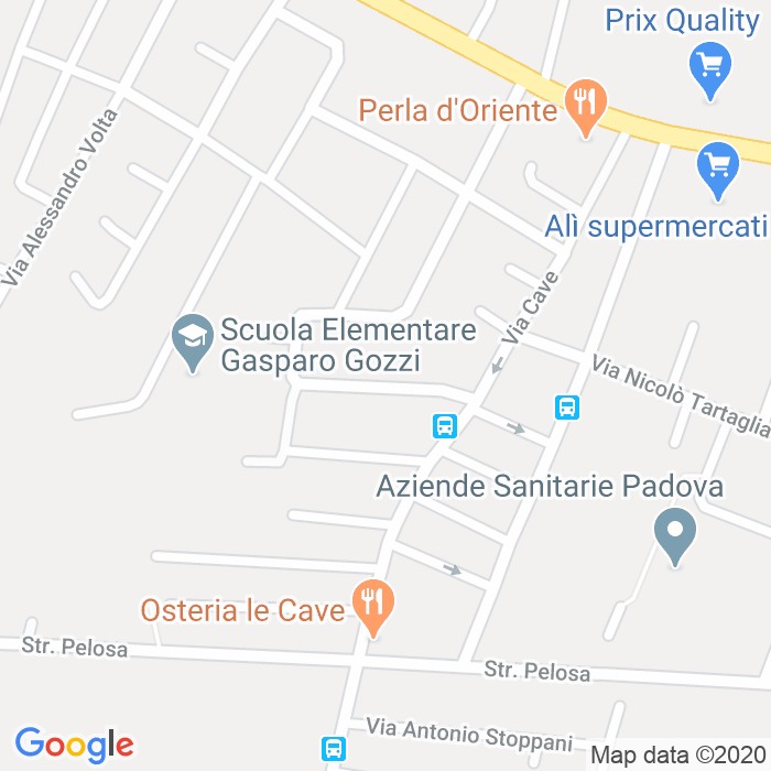 CAP di Via Lazzaro Spallanzani a Padova