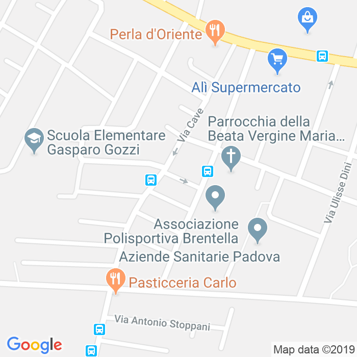 CAP di Via Maria Gaetana Agnesi a Padova