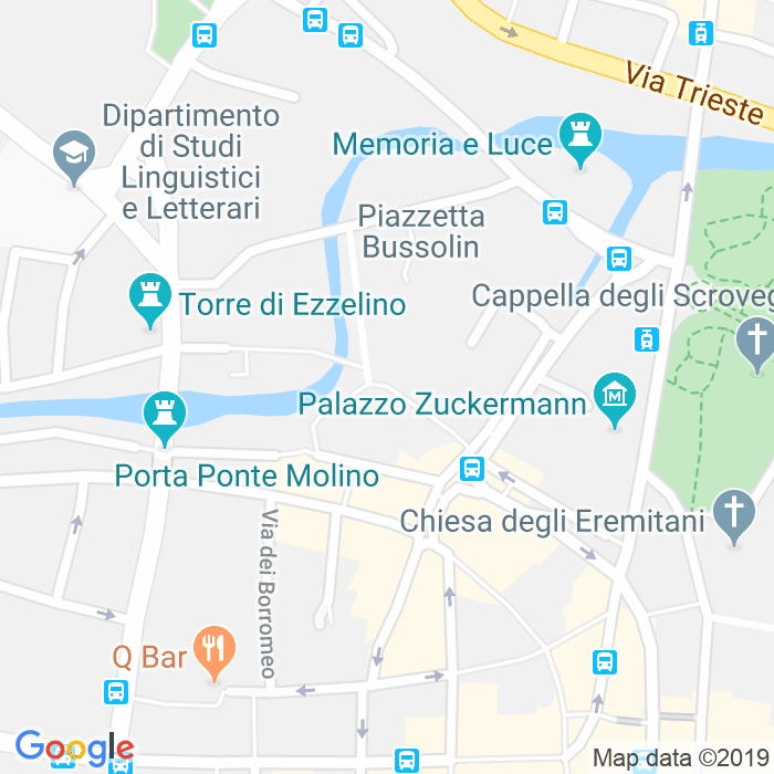 CAP di Piazzetta Amleto Sartori a Padova