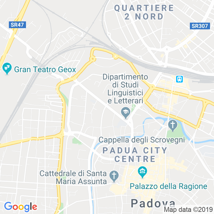 CAP di Via Antonio Bajamonti a Padova
