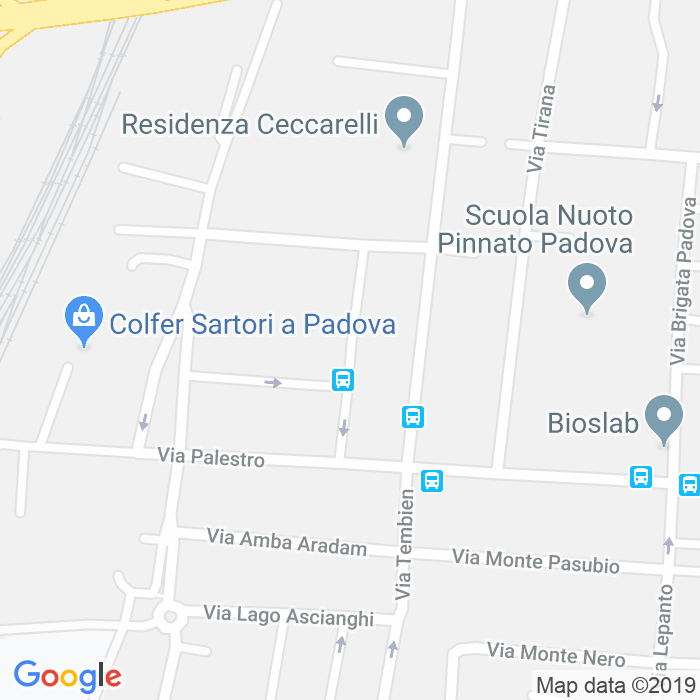 CAP di Piazza Caduti Della Resistenza a Padova