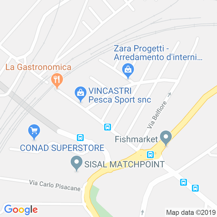 CAP di Via Guglielmo Pecori Giraldi a Padova