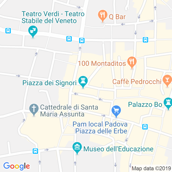 CAP di Piazza Dei Signori a Padova