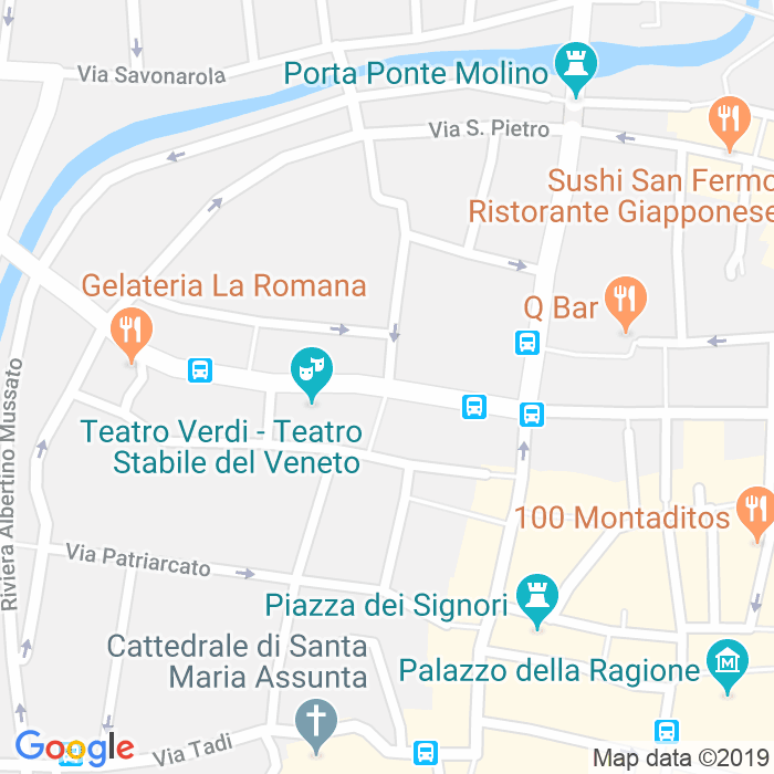 CAP di Piazzetta Lucia Valentini Terrani a Padova