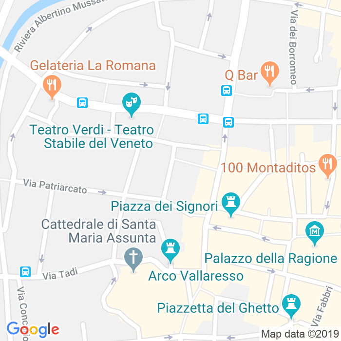 CAP di Via Dei Da Carrara a Padova