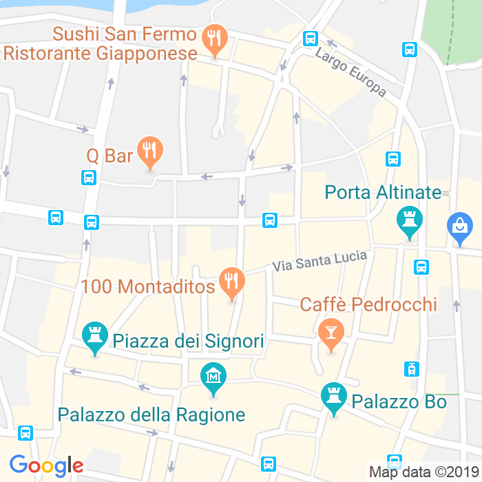 CAP di Via Flavio Busonera a Padova