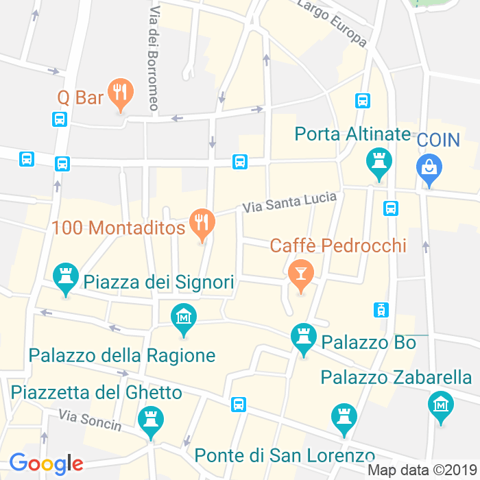 CAP di Via Marsilio Da Padova a Padova
