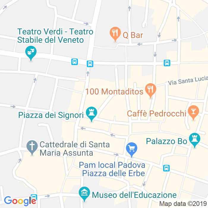 CAP di Via Nazario Sauro a Padova