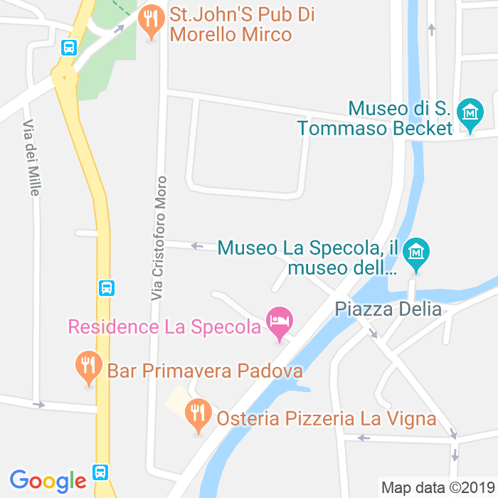 CAP di Via Teofilo Folengo a Padova