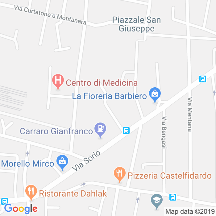 CAP di Vicolo Nervesa Della Battaglia a Padova