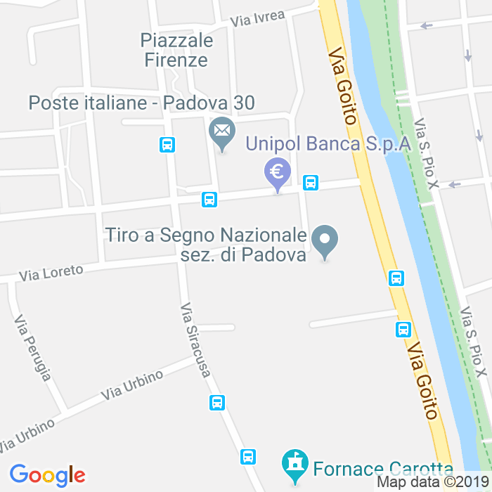 CAP di Via Agrigento a Padova