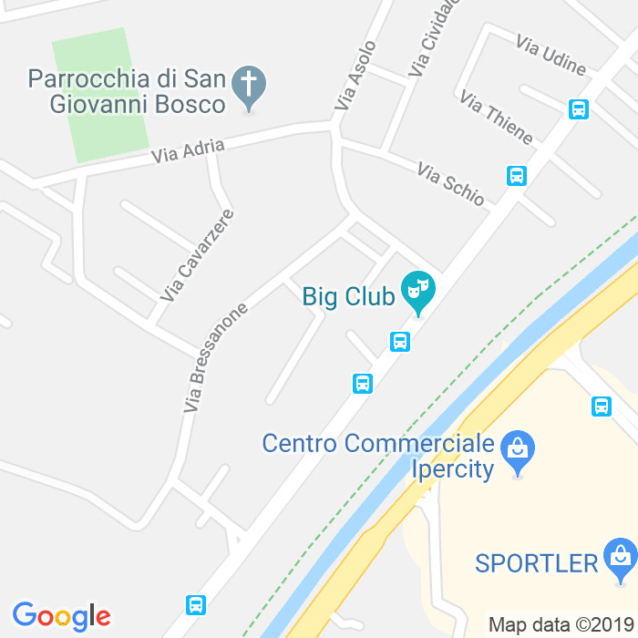 CAP di Via Iesolo a Padova