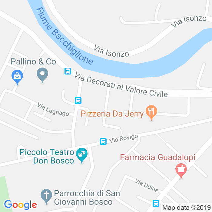 CAP di Via Luigi Mabil a Padova