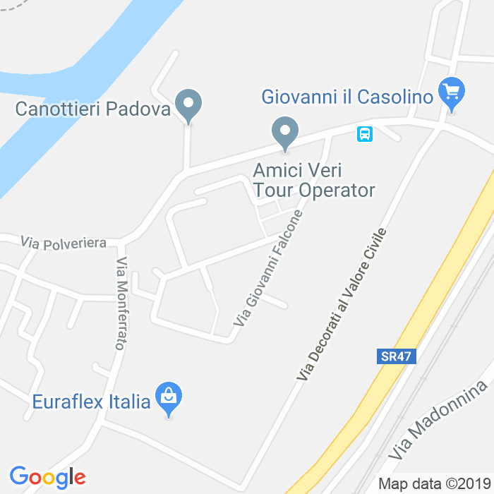 CAP di Via Paolo Borsellino a Padova