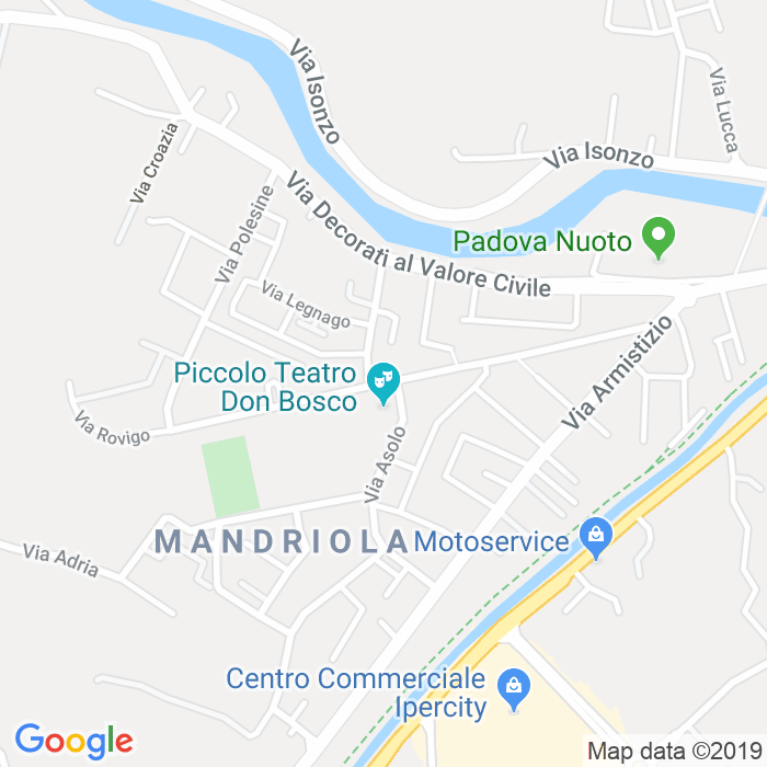 CAP di Via Rovigo a Padova