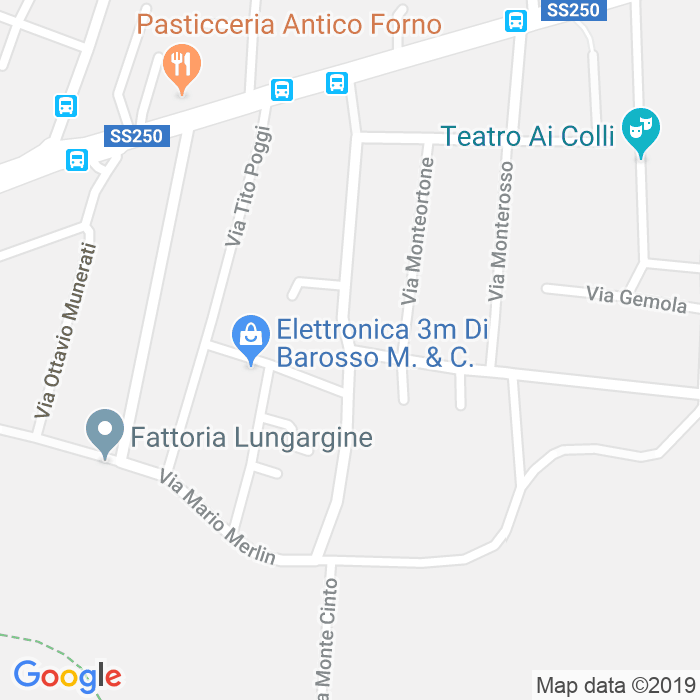 CAP di Via Monteortone a Padova