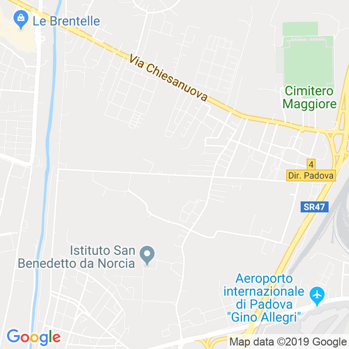 CAP di Via Pelosa a Padova