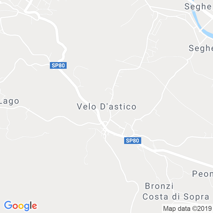 CAP di Velo D'Astico in Vicenza