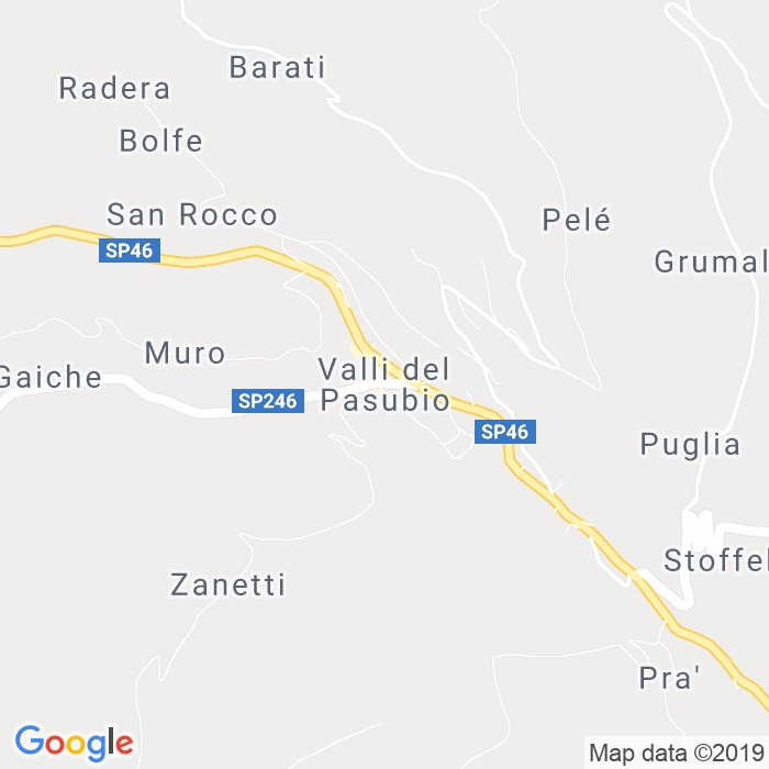 CAP di Valli Del Pasubio in Vicenza