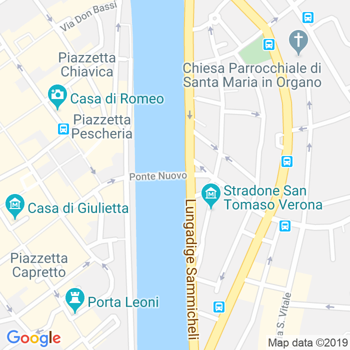 CAP di Vicoletto Ponte Nuovo a Verona