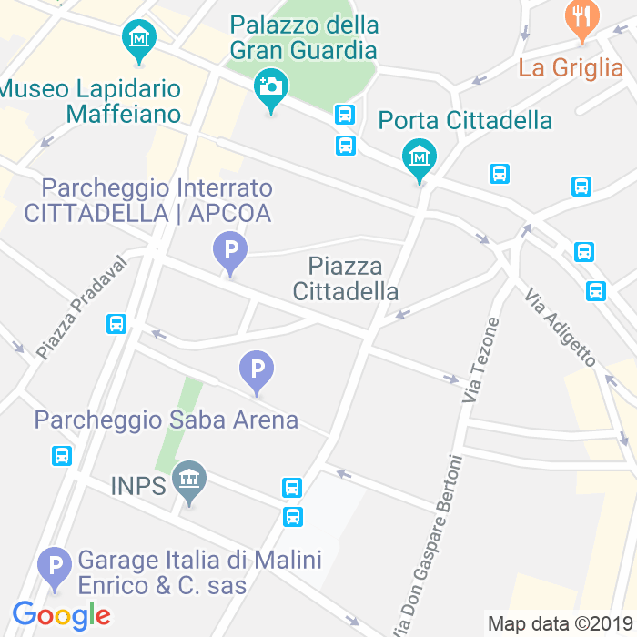 CAP di Piazza Cittadella a Verona
