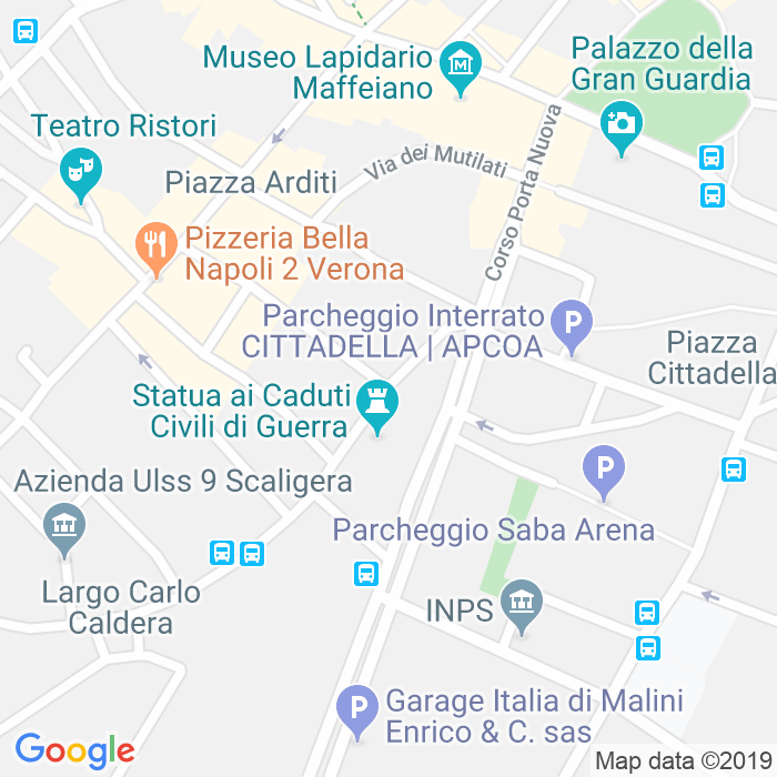 CAP di Piazza Pradaval a Verona