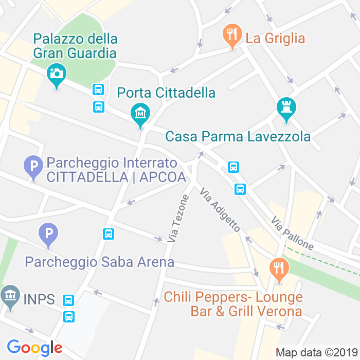 CAP di Via Caserma Ospital Vecchio a Verona