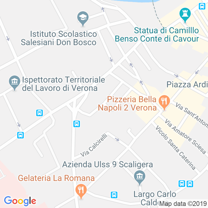 CAP di Vicolo Carmelitani Scalzi a Verona