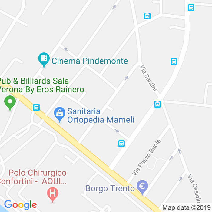 CAP di Via Ippolito Pindemonte a Verona