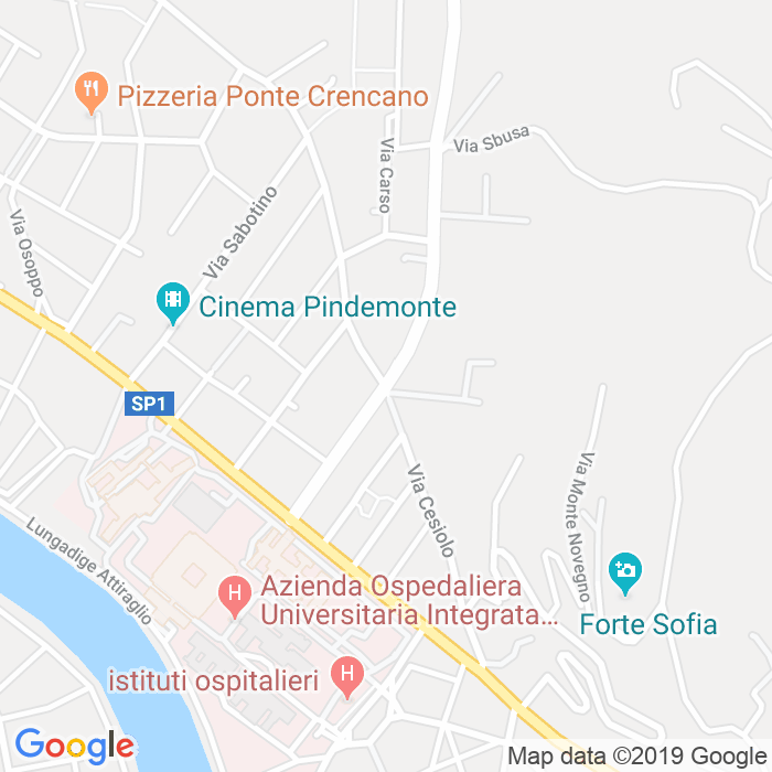 CAP di Via Monte Ortigara a Verona