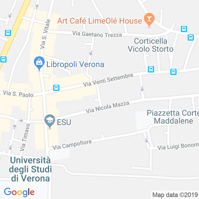 CAP di Via Antonio Maffi a Verona