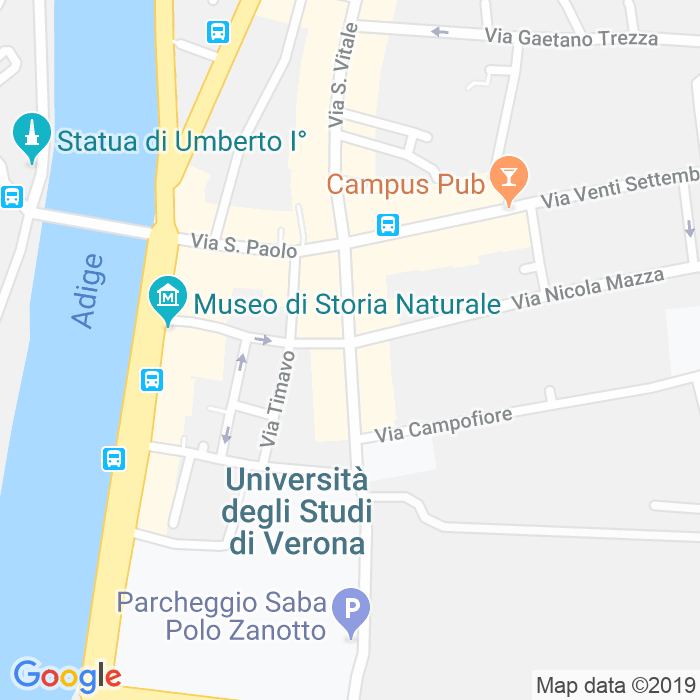 CAP di Via Dell Artigliere a Verona