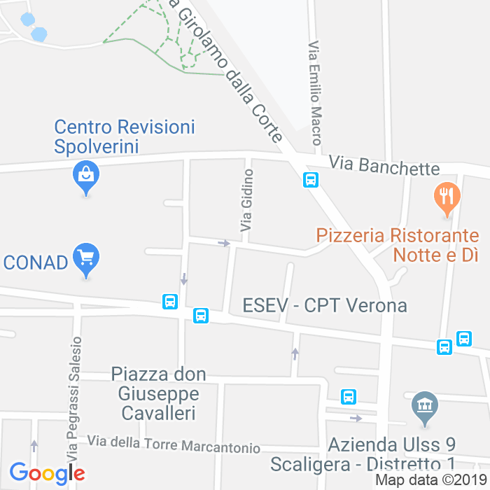 CAP di Via Gidino a Verona