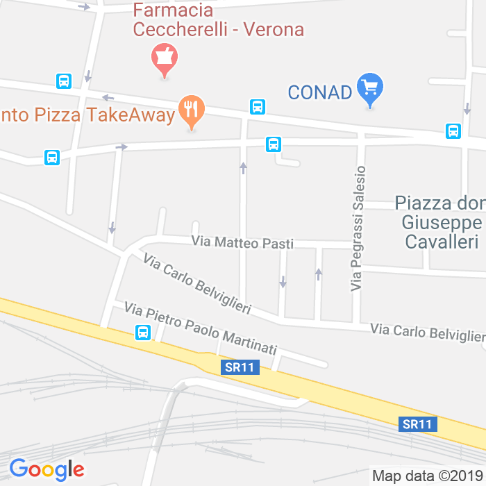 CAP di Via Giovanni Panteo a Verona