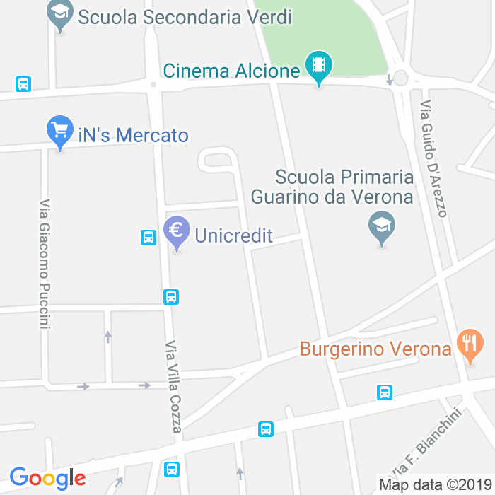 CAP di Via Giovanni Pierluigi Da Palestrina a Verona