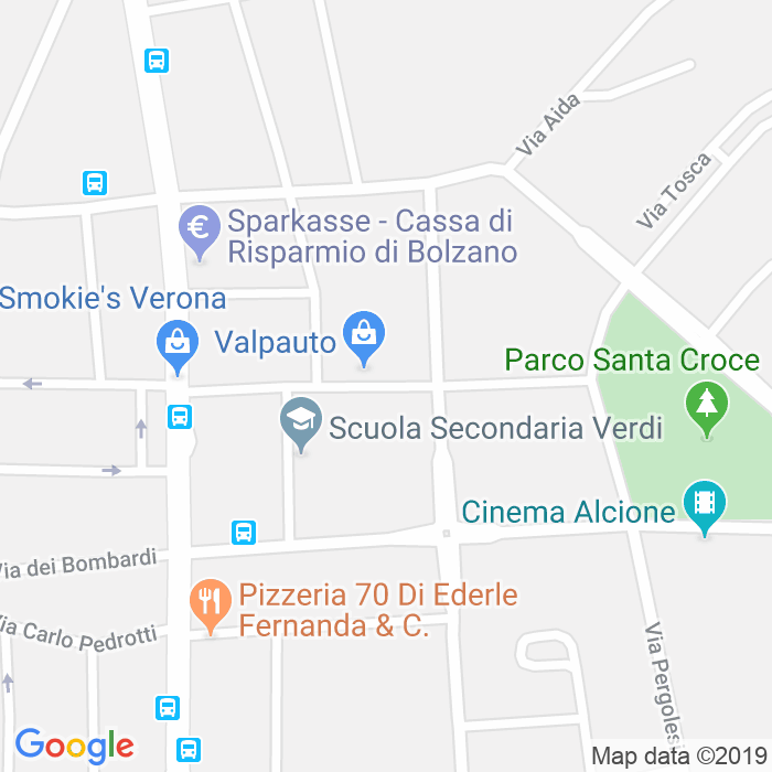CAP di Via Italo Montemezzi a Verona
