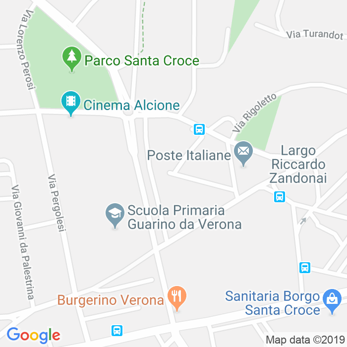 CAP di Via Pietro Zagata a Verona
