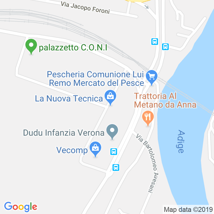 CAP di Via Alberto Dominutti a Verona