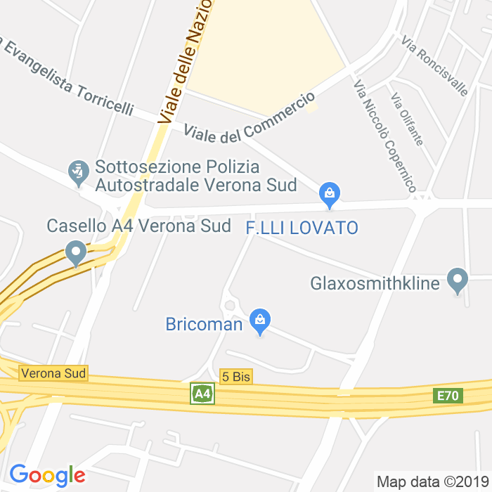 CAP di Via Flavio Gioia a Verona