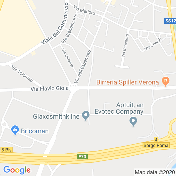 CAP di Via Lazzaro Spallanzani a Verona