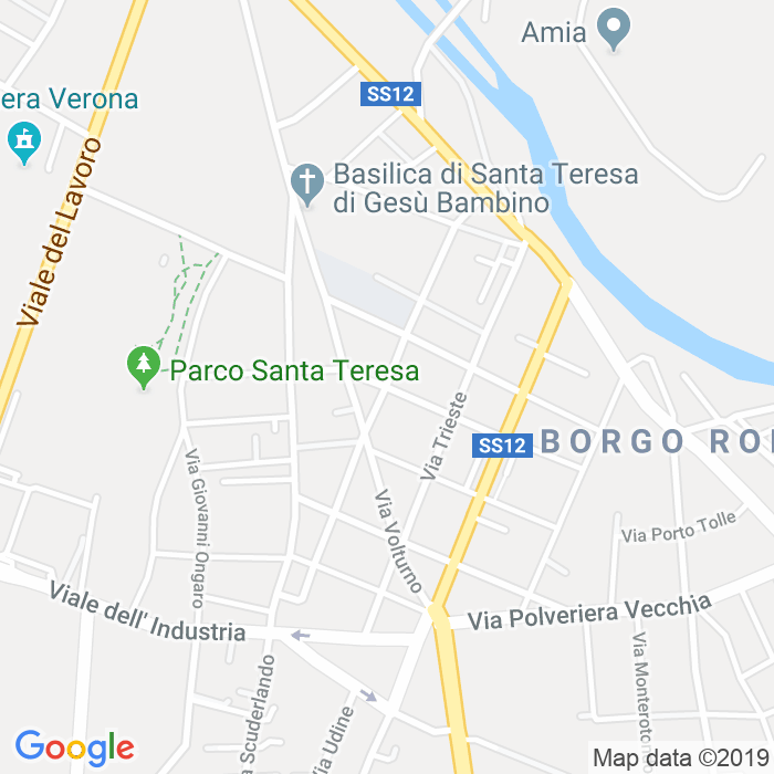 CAP di Via Pier Fortunato Calvi a Verona