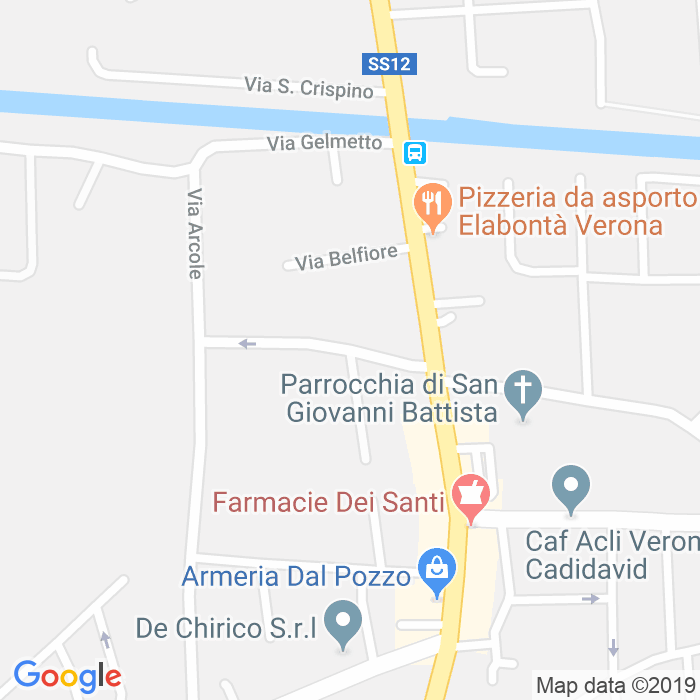 CAP di Via Societa'Operaia a Verona