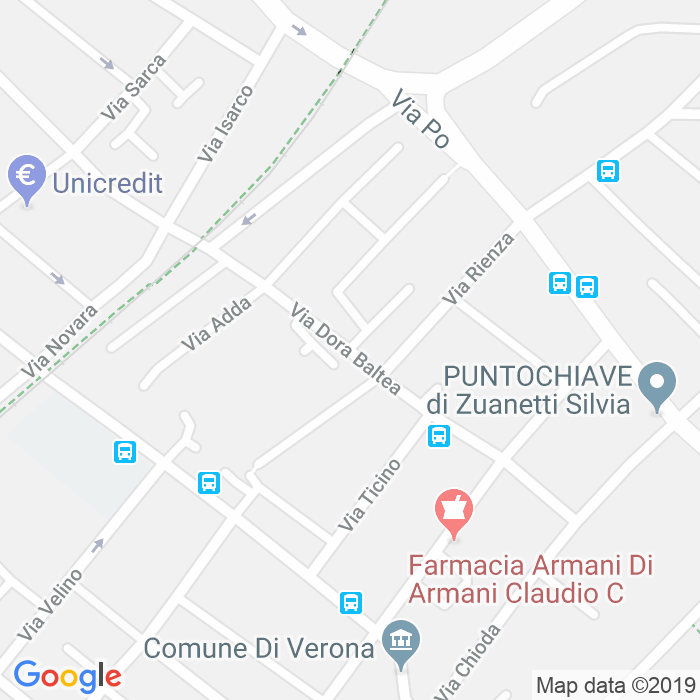 CAP di Via Dora Baltea a Verona