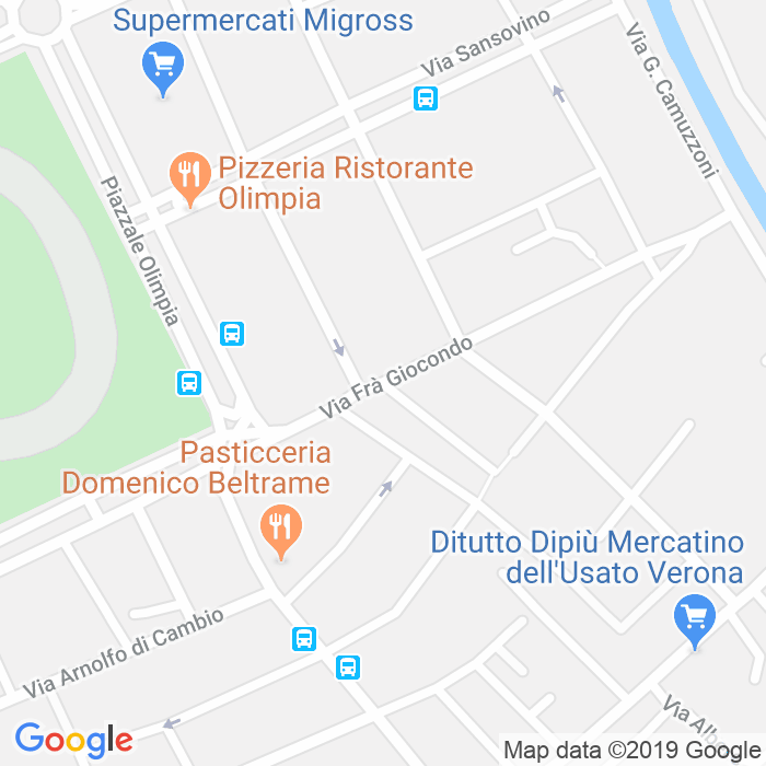 CAP di Via Domenico Tomezzoli a Verona